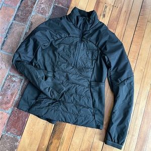 Lululemon Down for it All half zip, dark olive size 12